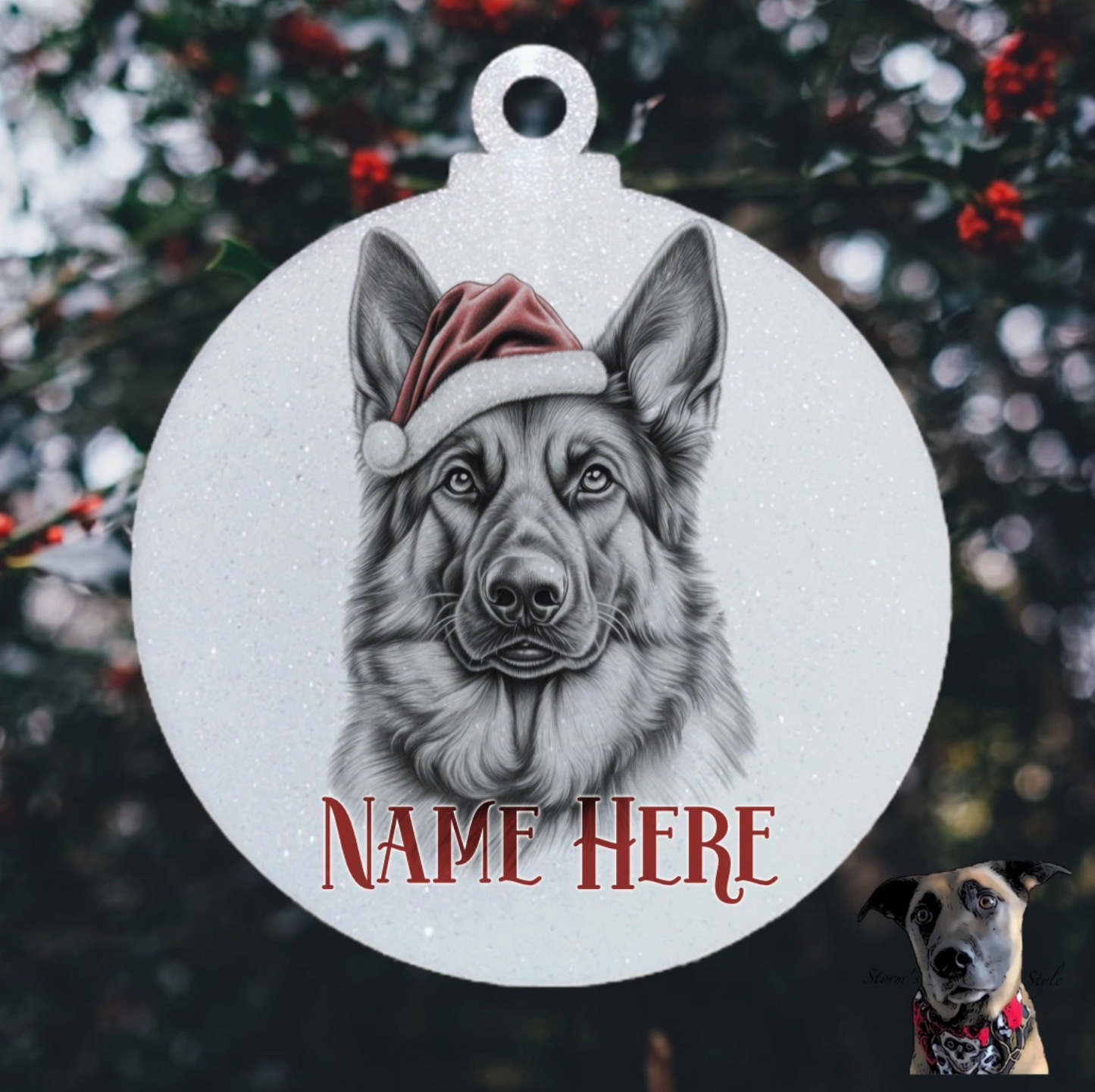Personalised Dog Tree Ornament