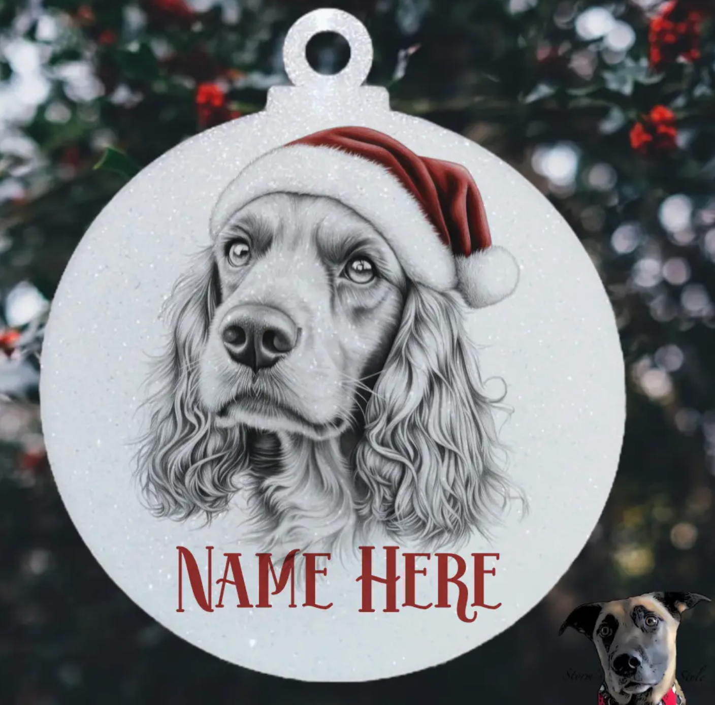 Personalised Dog Tree Ornament